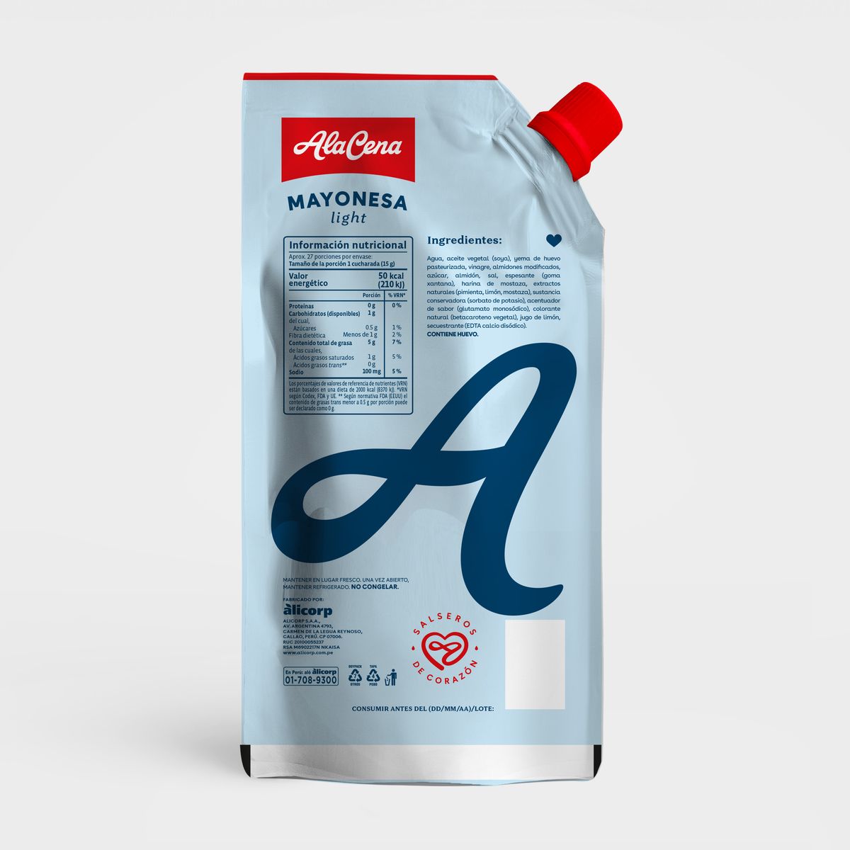 ALACENA - Mayonesa Light AlaCena Doypack 400 g