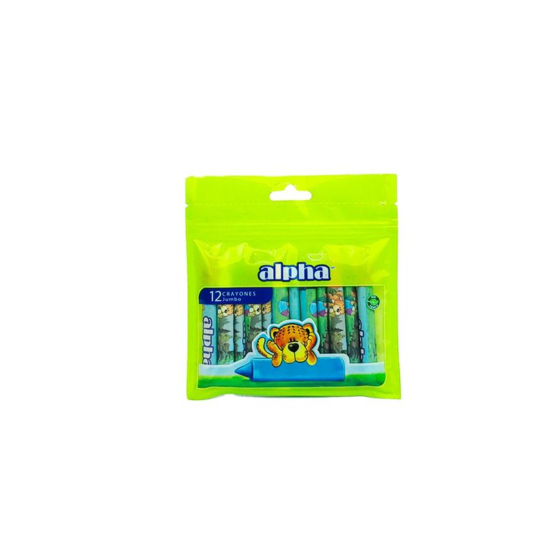 ALPHA - Crayon Jumbo Alpha Triang X12