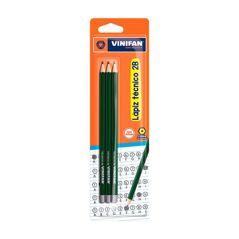 VINIFAN - Lápices Vinifan Técnico 2B Caja 12 Und