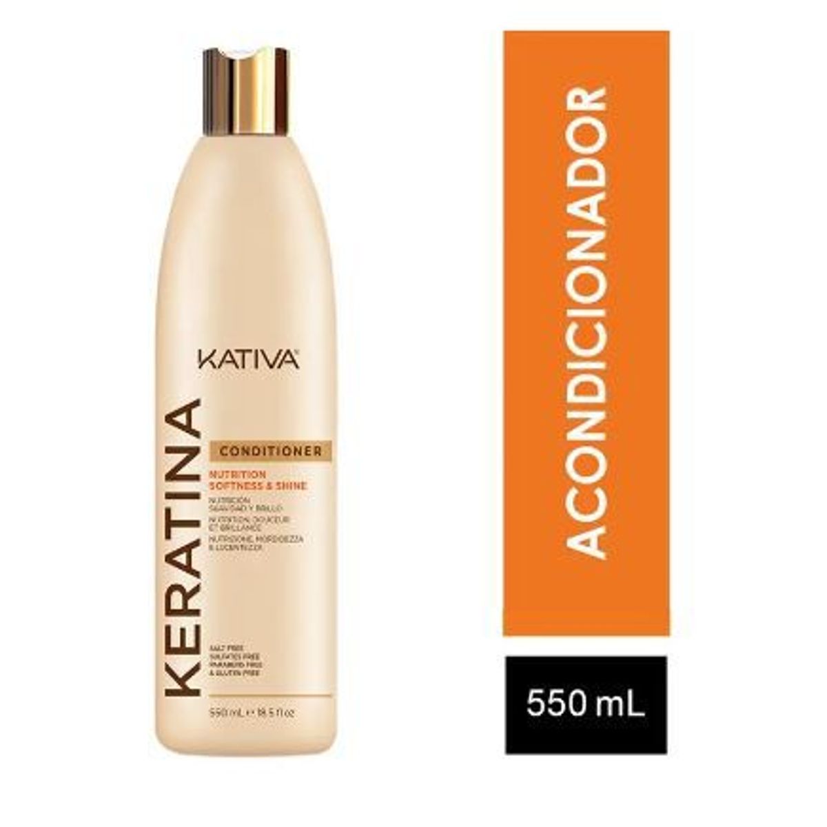KATIVA - Acondicionador Kativa Coconut Botella 550 mL