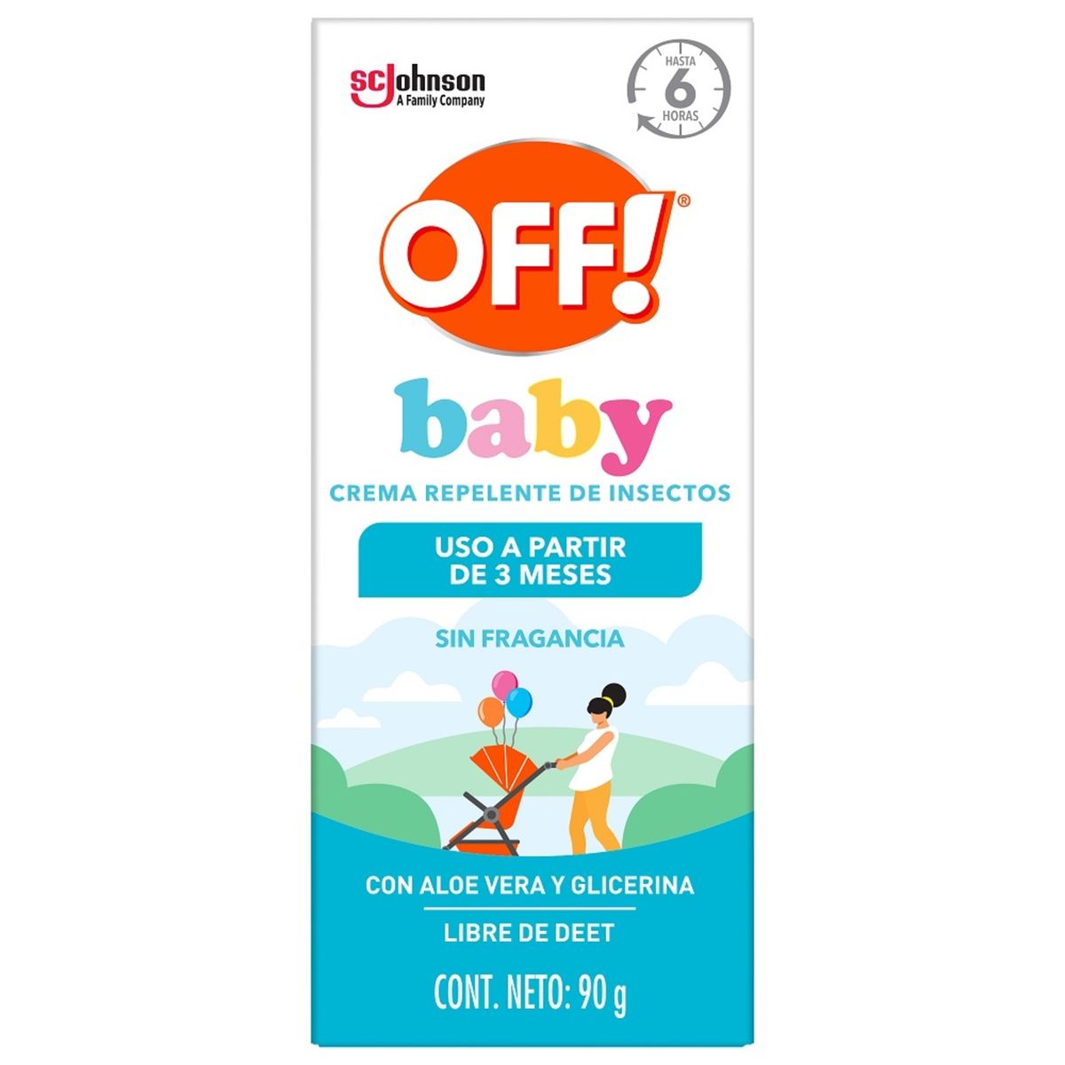OFF - Repelente en Crema Baby OFF Envase 90 mL