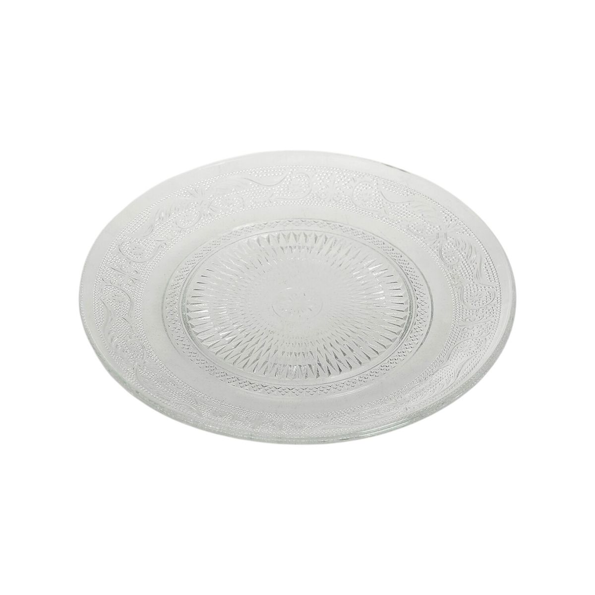 Precio Uno - Plato Vidrio Repujado 22 cm