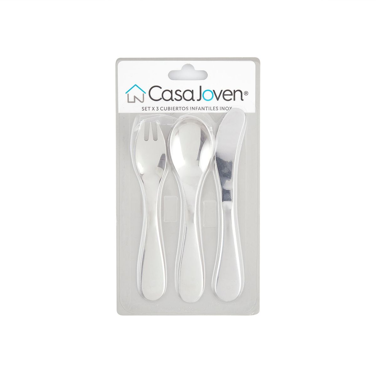 CASA JOVEN - Set x 3 Cubiertos Infantiles Inox