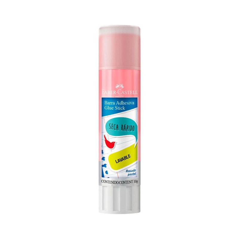 FABER CASTELL - Goma Barra Faber Castell Color Rosado Pastel