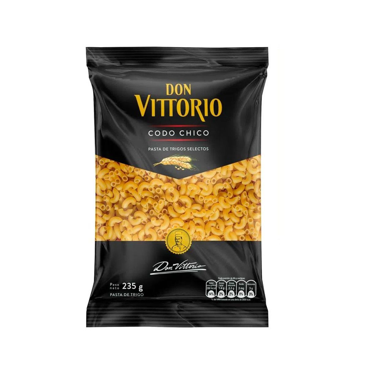DON VITTORIO - Pasta Trigo Don Vittorio Codo Chico 235 g