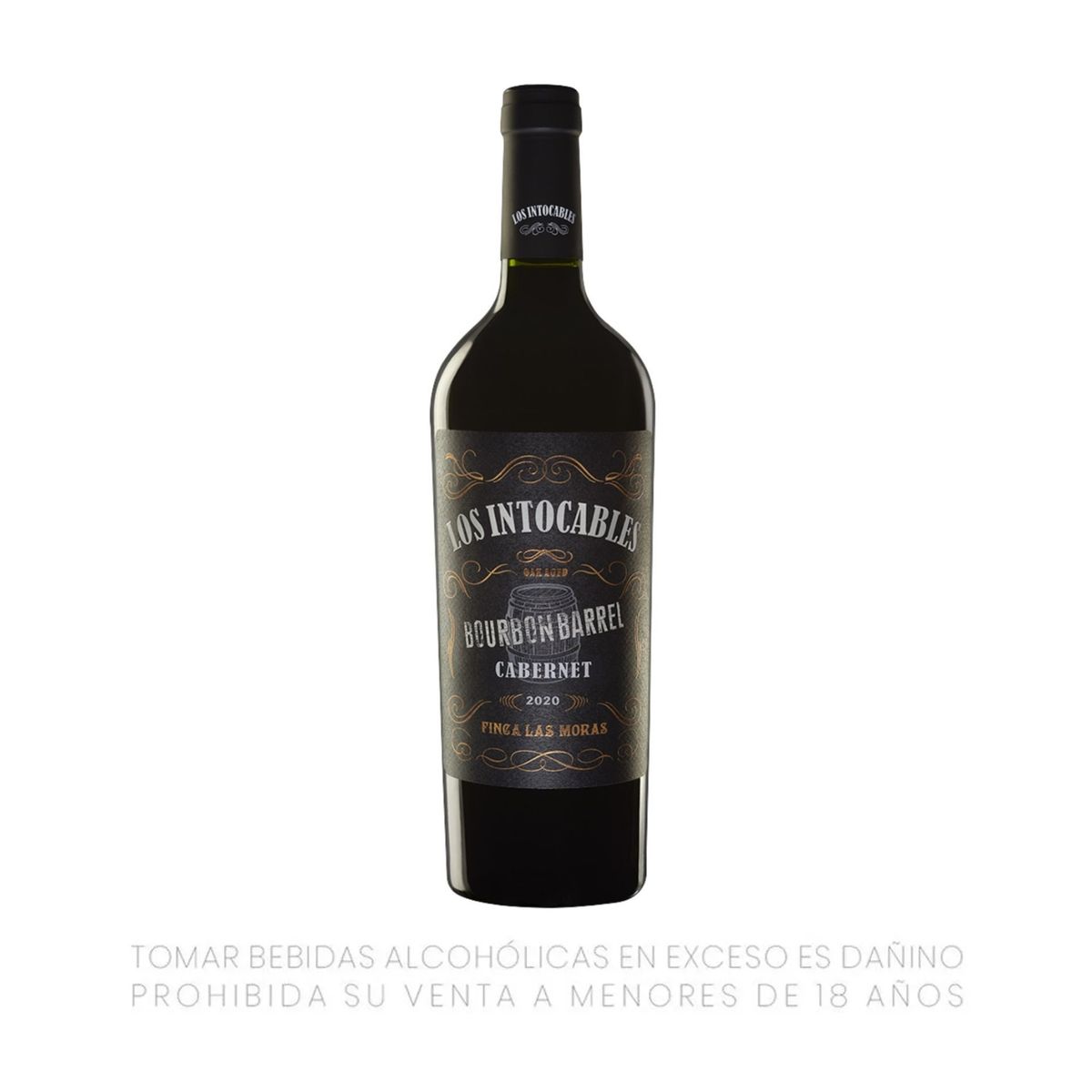 LAS MORAS - Vino Las Moras Los Intocables Cabernet Sauvignon Botella 750 mL