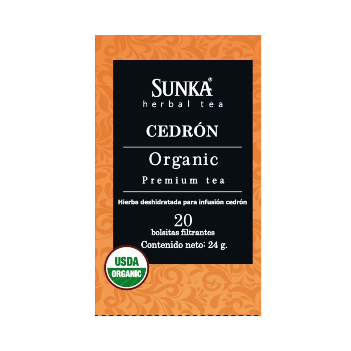 SUNKA - Infusión Orgánica Sunka Cedrón Caja 20 Sobres