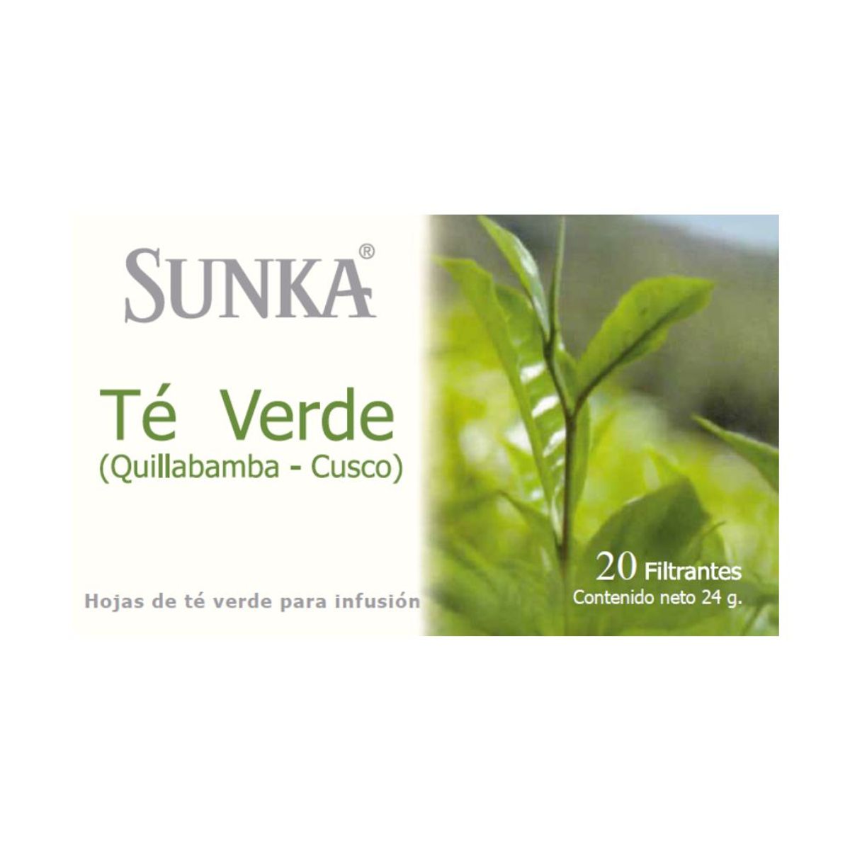 SUNKA - Té Sunka Verde Caja 20 Sobres