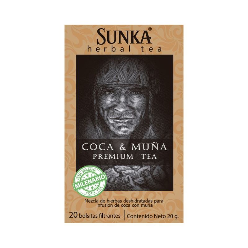 SUNKA - Infusión Sunka Coca y Muña Caja 20 sobres