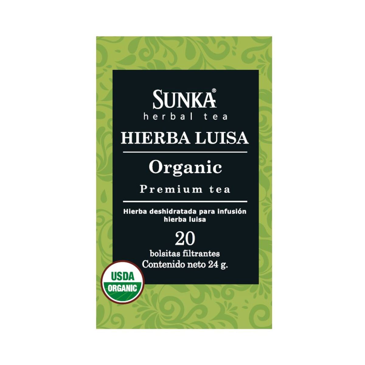 SUNKA - Infusión Orgánica Sunka Hierbaluisa Caja 20 Sobres
