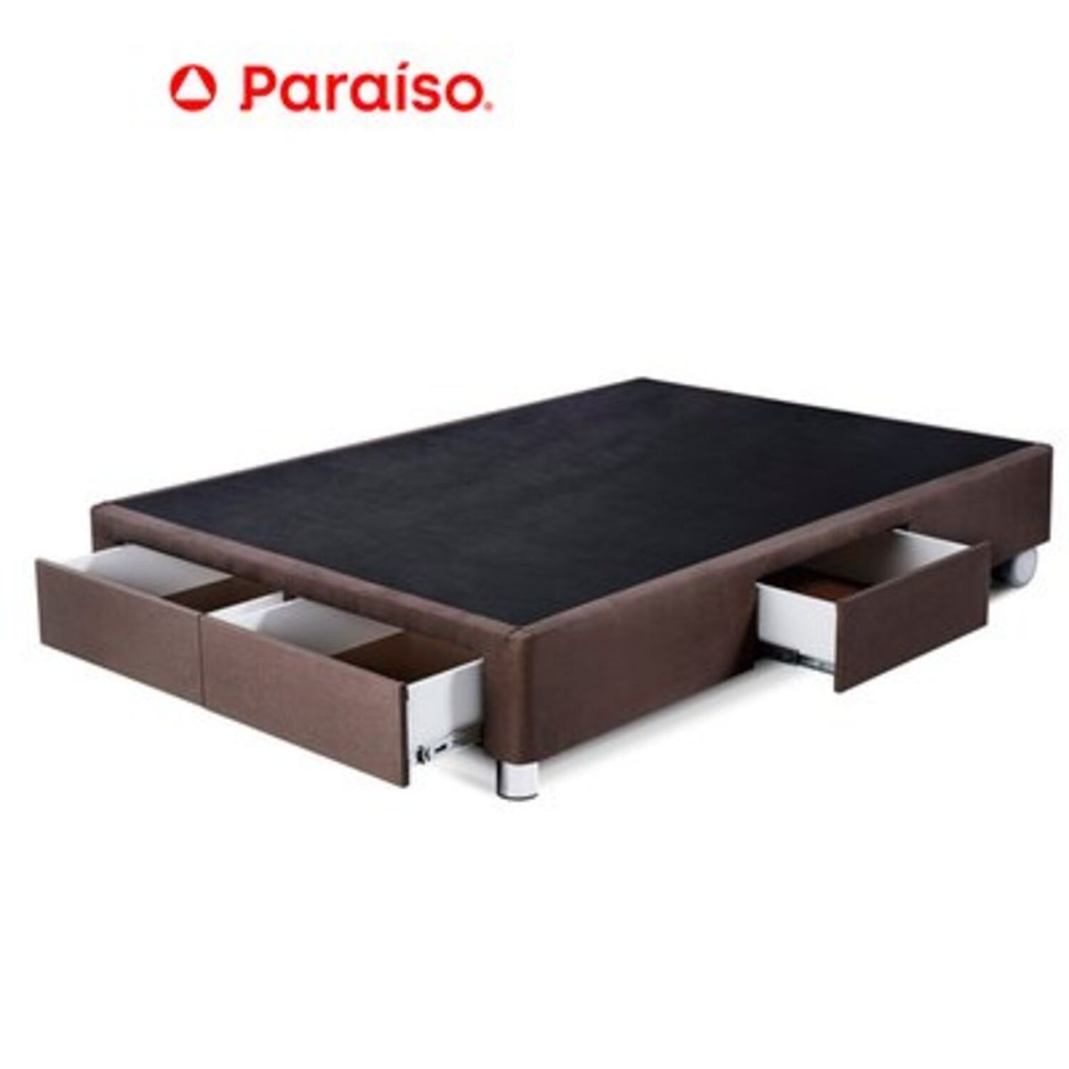 PARAISO - Box Tarima Cajones 2 Plazas Chocola