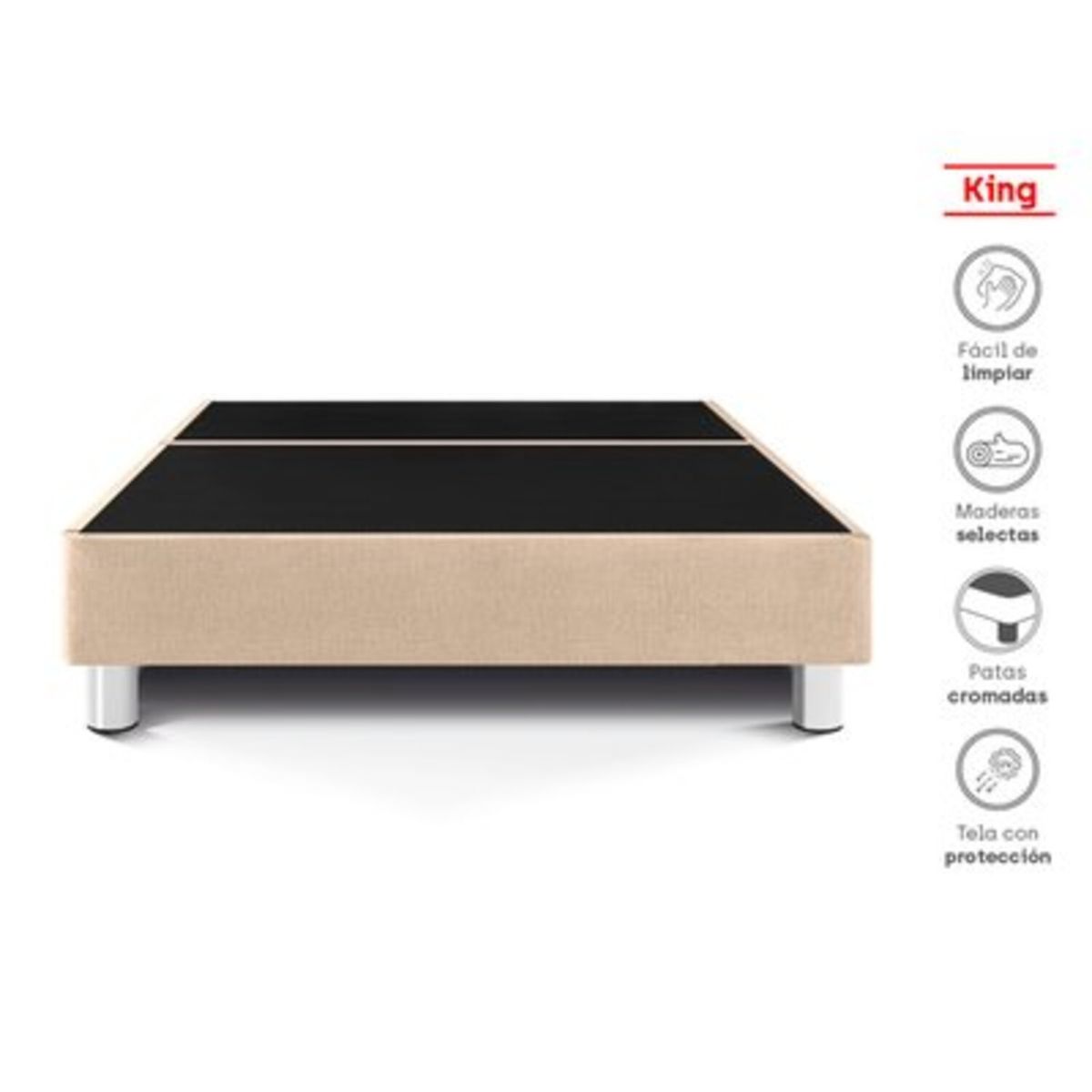 PARAISO - Box Tarima Premium King Champagne