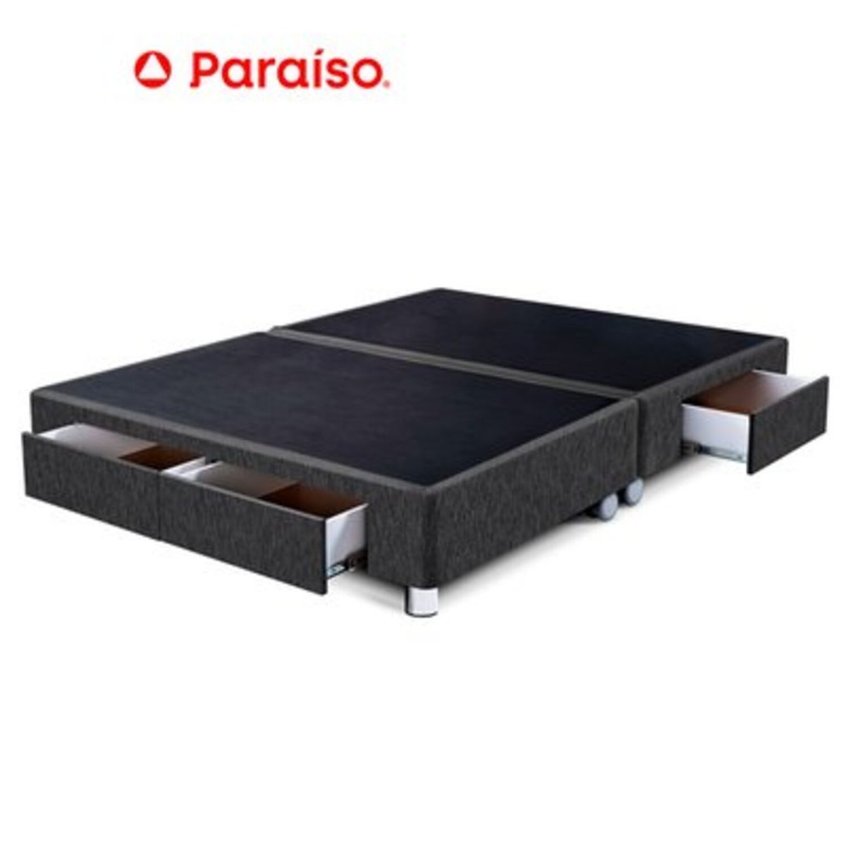PARAISO - Box Tarima Cajones Queen Charcoal