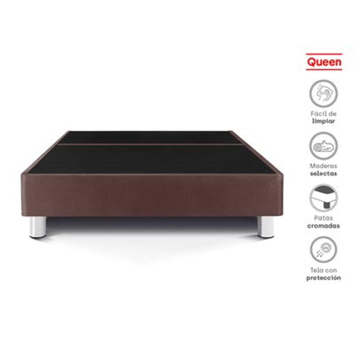 PARAISO - Box Tarima Premium Queen Chocolate