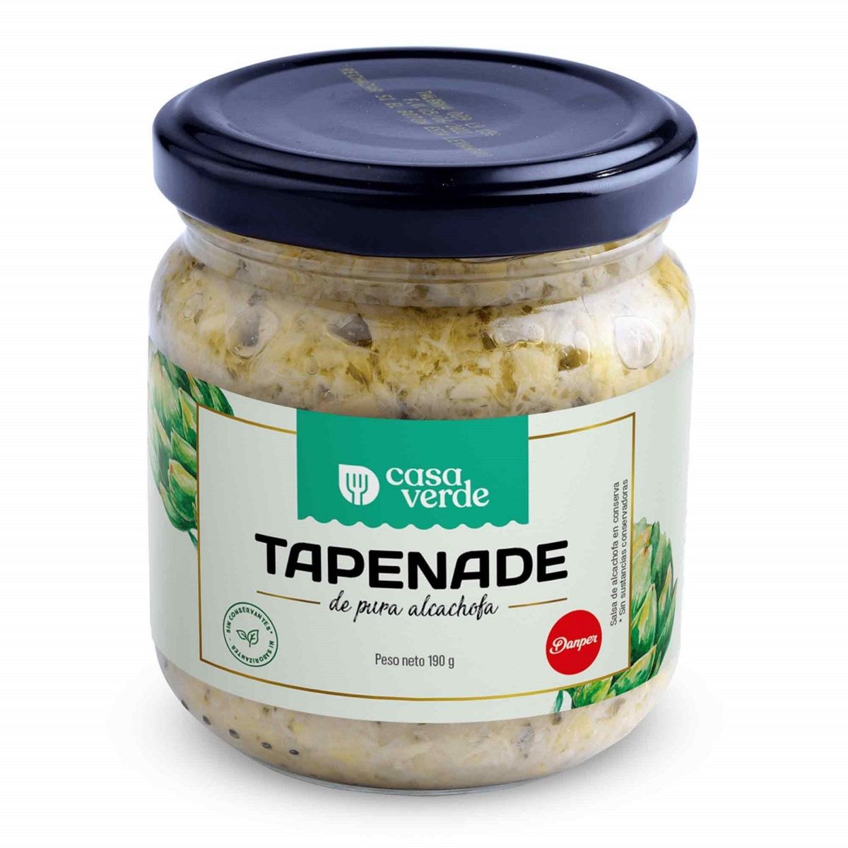 CASA VERDE - Tapenade Casa Verde Pura Alcachofa Envase 190 g