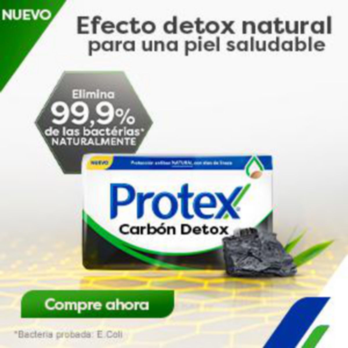 PROTEX - Jabón en Barra Protex Carbón Detox Empaque 6 Und