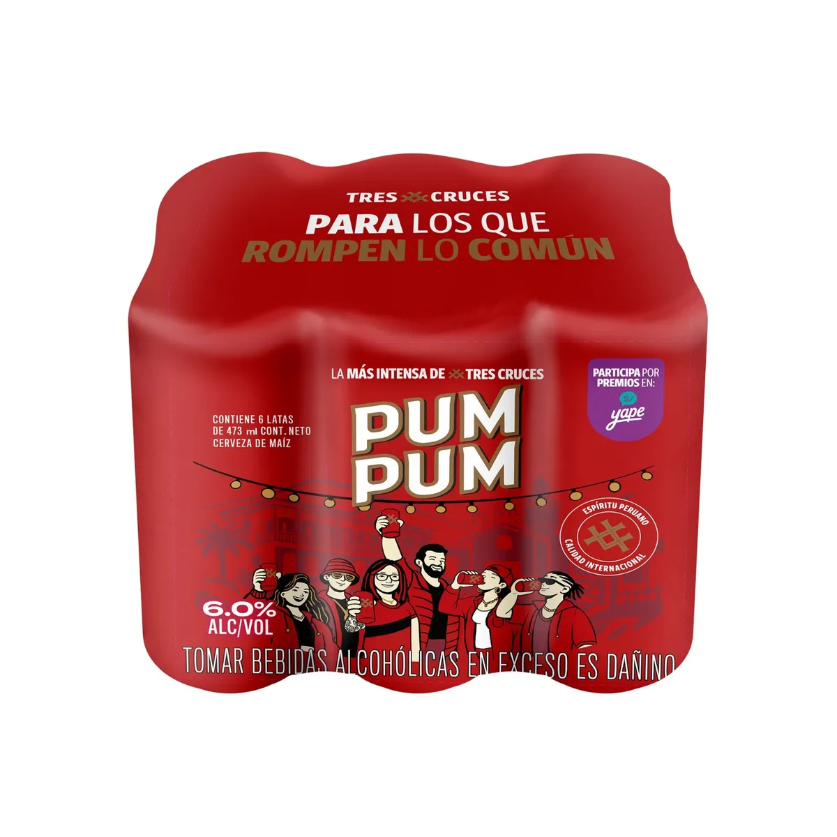 PUM PUM - Cerveza Pum Pum Sixpack Lata 473 mL