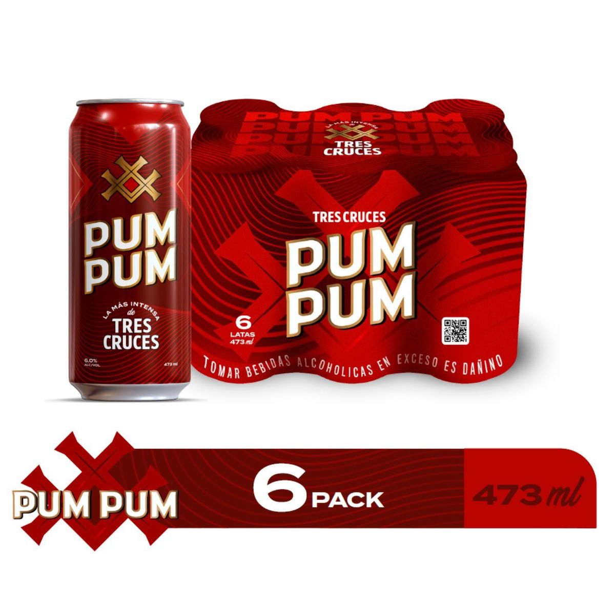 PUM PUM - Cerveza Pum Pum Sixpack Lata 473 mL