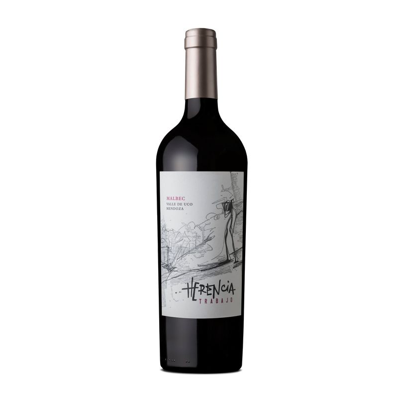 HERENCIA - Vino Herencia Trabajo Malbec Botella 750 mL