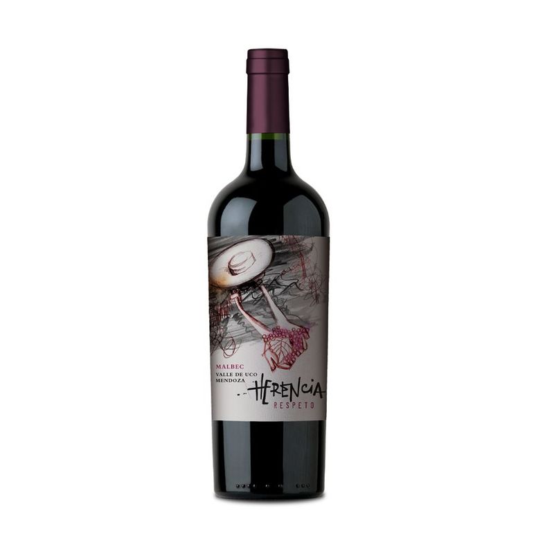 HERENCIA - Vino Herencia Respeto Malbec Botella 750 mL