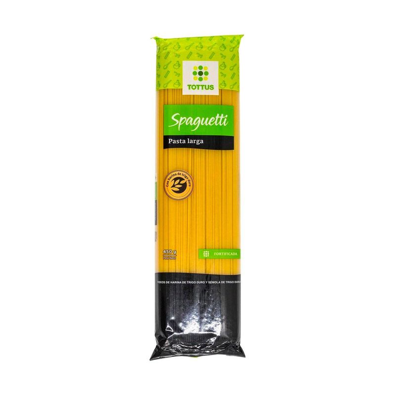 TOTTUS - Pasta Tottus Spaguetti Bolsa 450 g