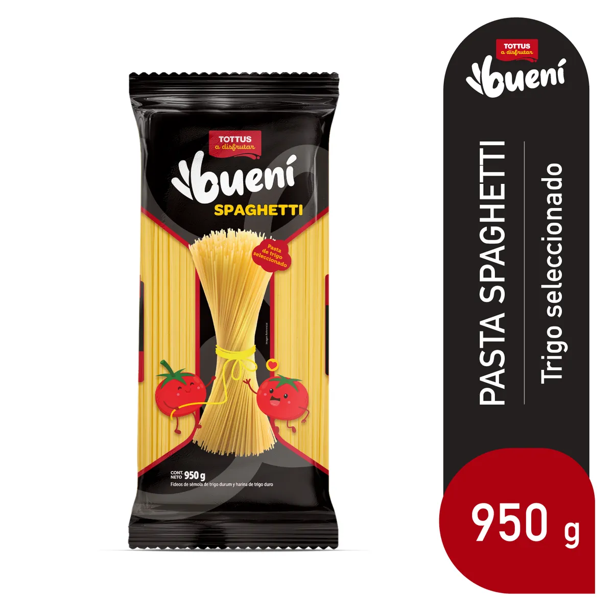 TOTTUS - Pasta Tottus Spaguetti Bolsa 950 g