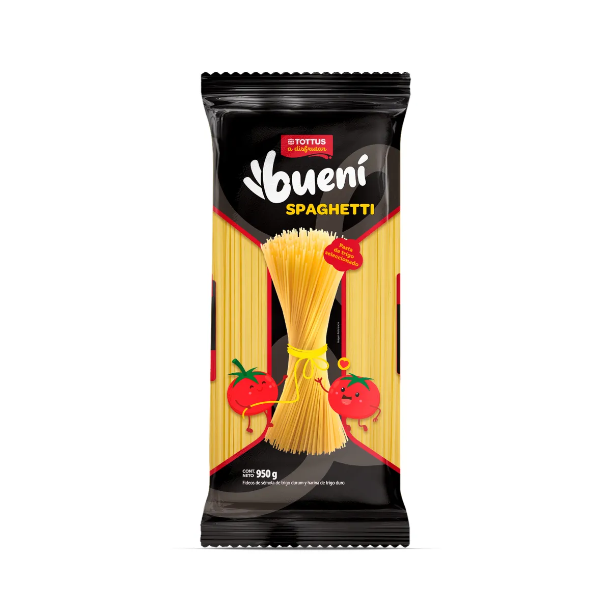 TOTTUS - Pasta Tottus Spaguetti Bolsa 950 g