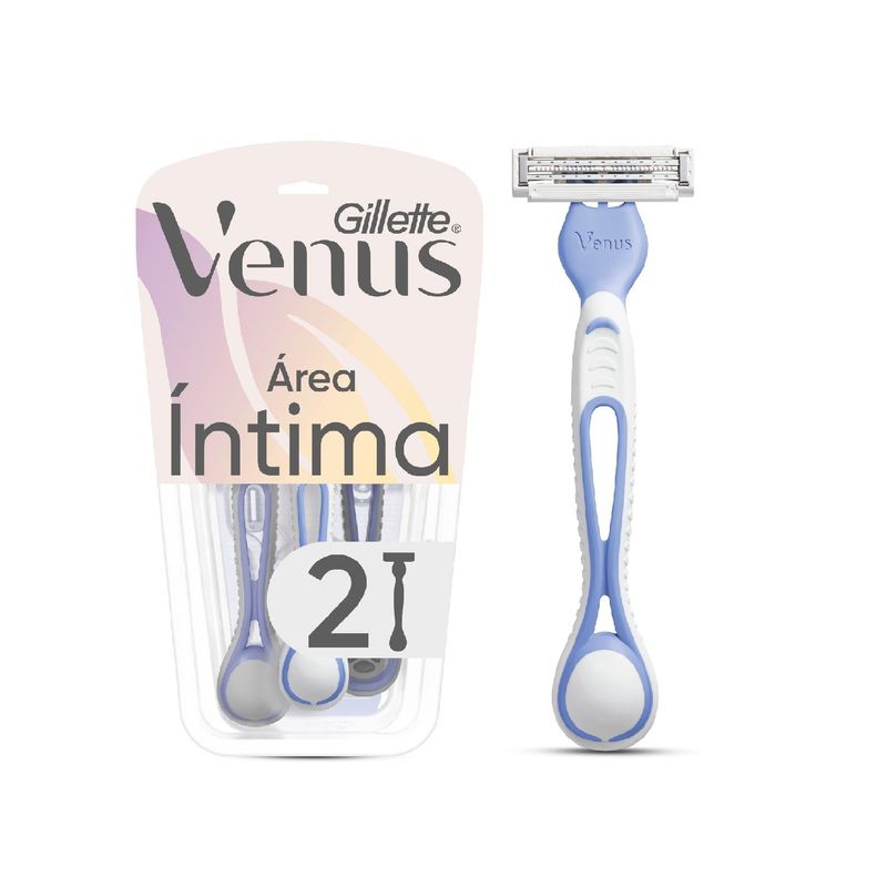 VENUS - Máquina De Afeitar Gillette Mujer Venus Área Íntima Pack 2 Und