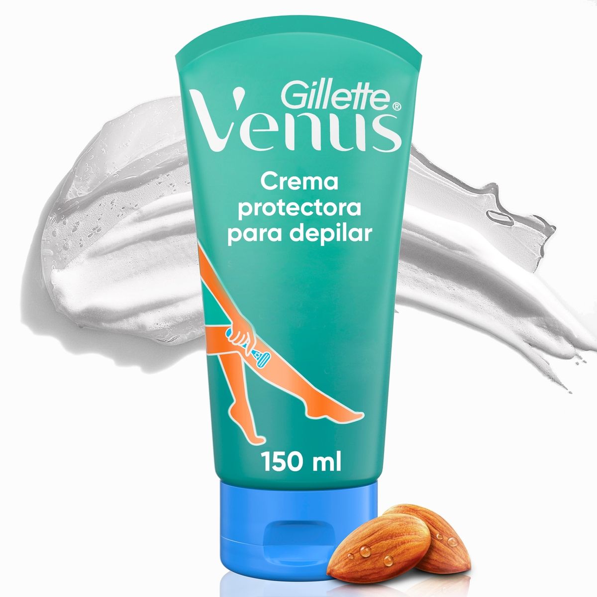 VENUS - Crema Afeitadora Venus Suave Aceite Almwndras Envase 150 mL