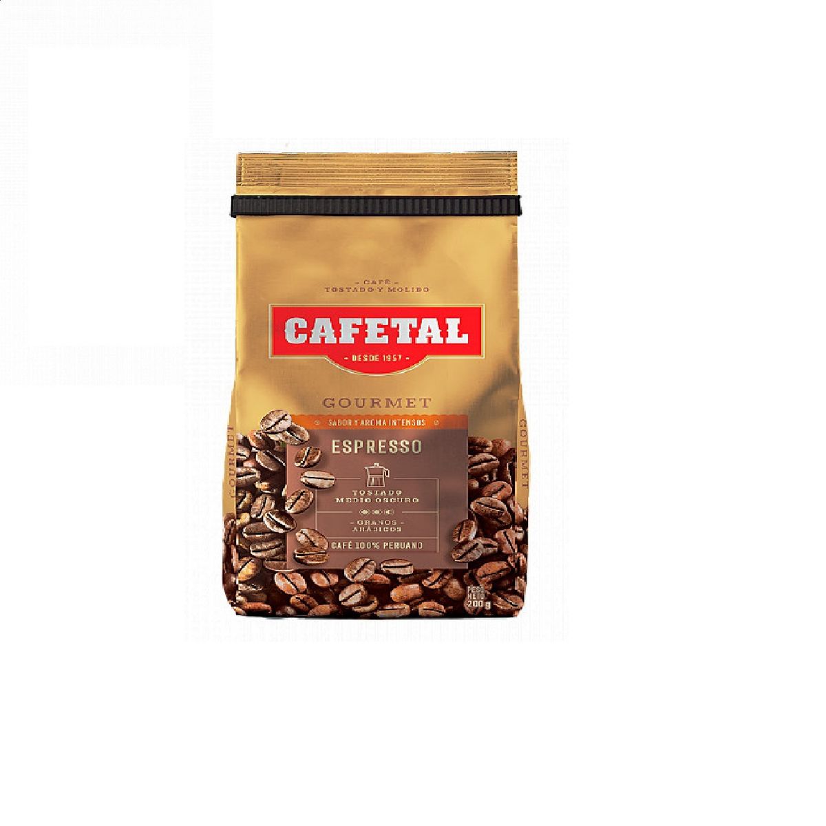 CAFETAL - Café Cafetal Molido Gourmet Espresso Empaque 200 g