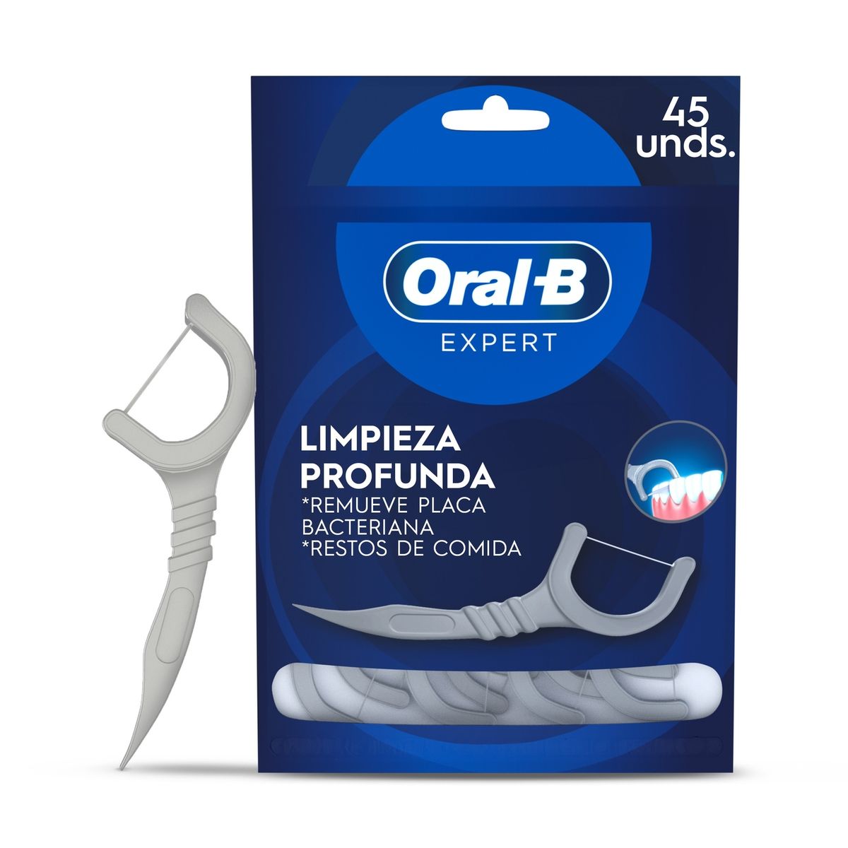 ORAL B - Aplicadores de Hilo Dental Oral B Expert Floss Doypack 45 Und