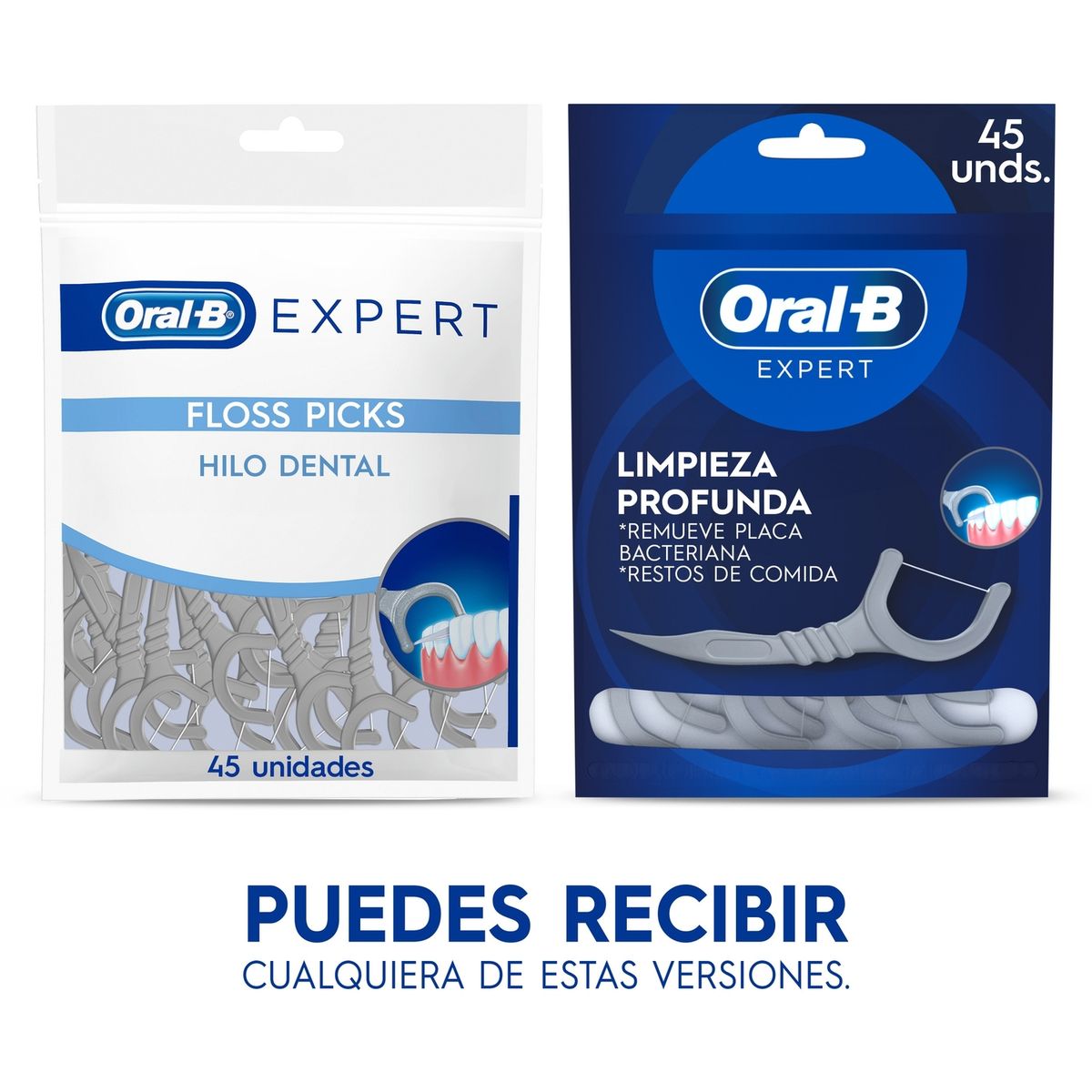 ORAL B - Aplicadores de Hilo Dental Oral B Expert Floss Doypack 45 Und