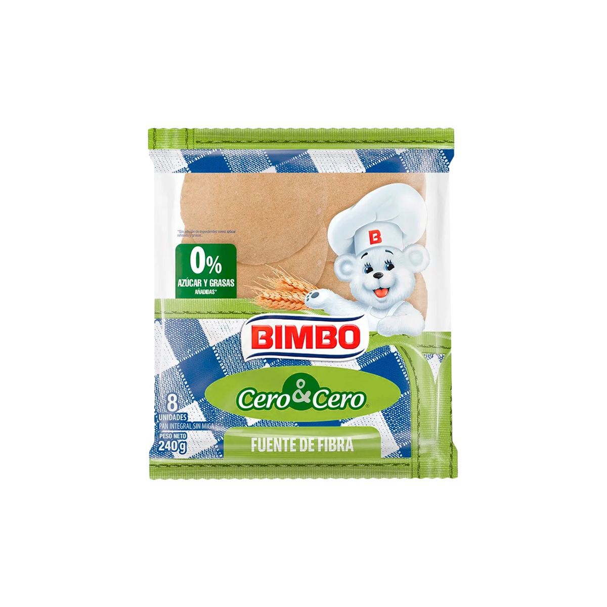 BIMBO - Pan Pita Bimbo Integral Cero Cero Bolsa 240 g