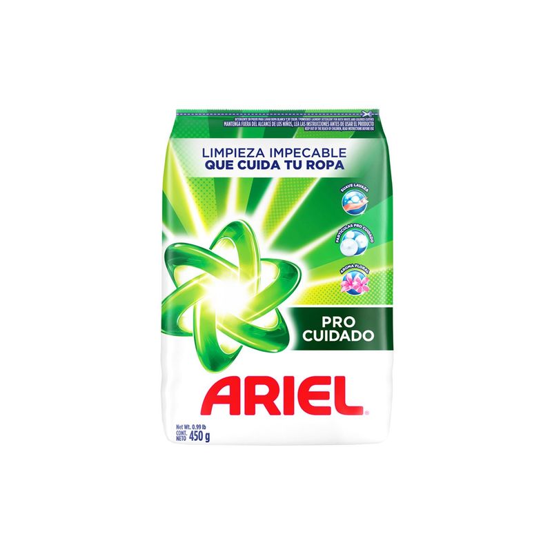 ARIEL - DETERG POLVO ARIEL PRO CUIDADO FLORAL BOL X 450G