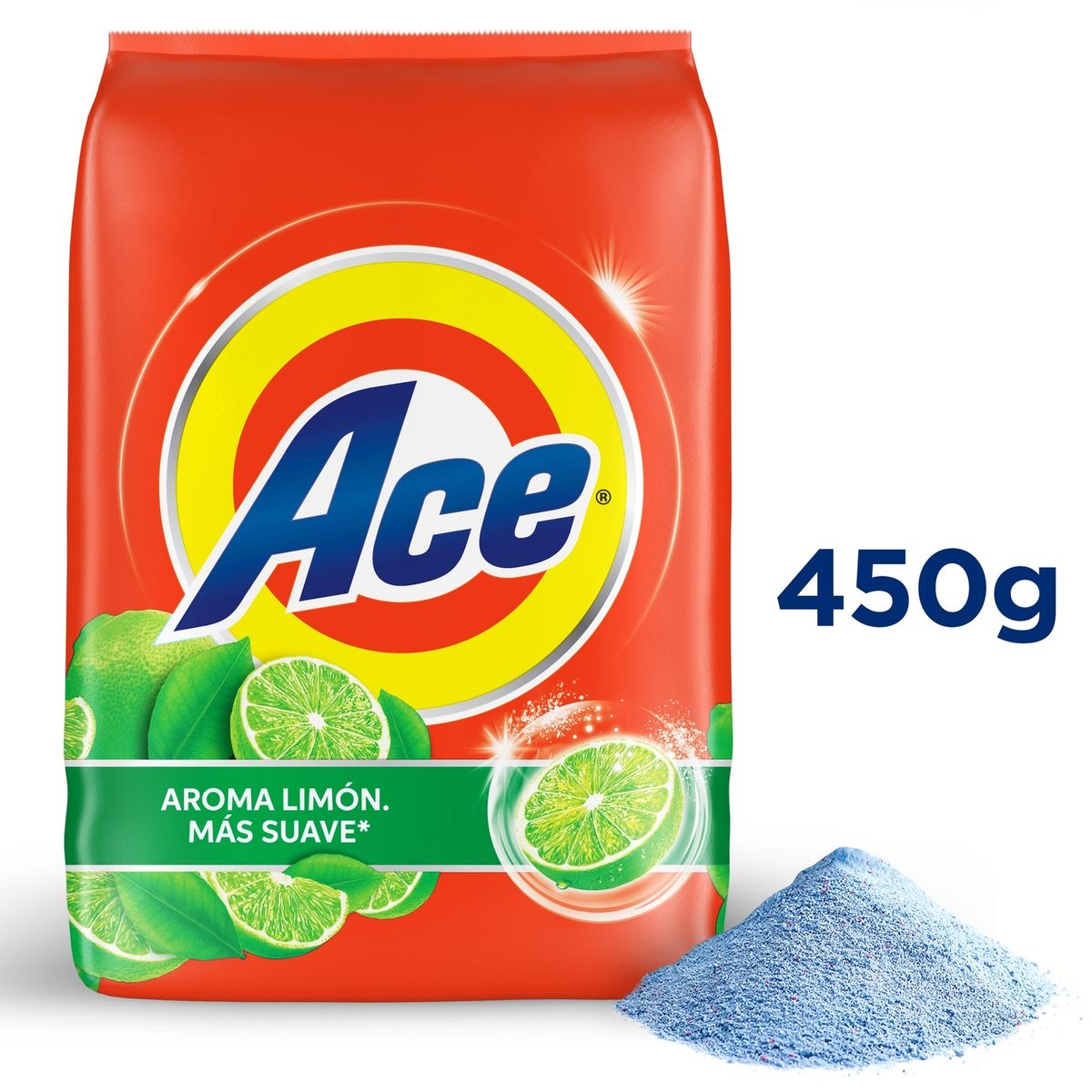 ACE - Detergente en Polvo Ace Limón Bolsa 450 g