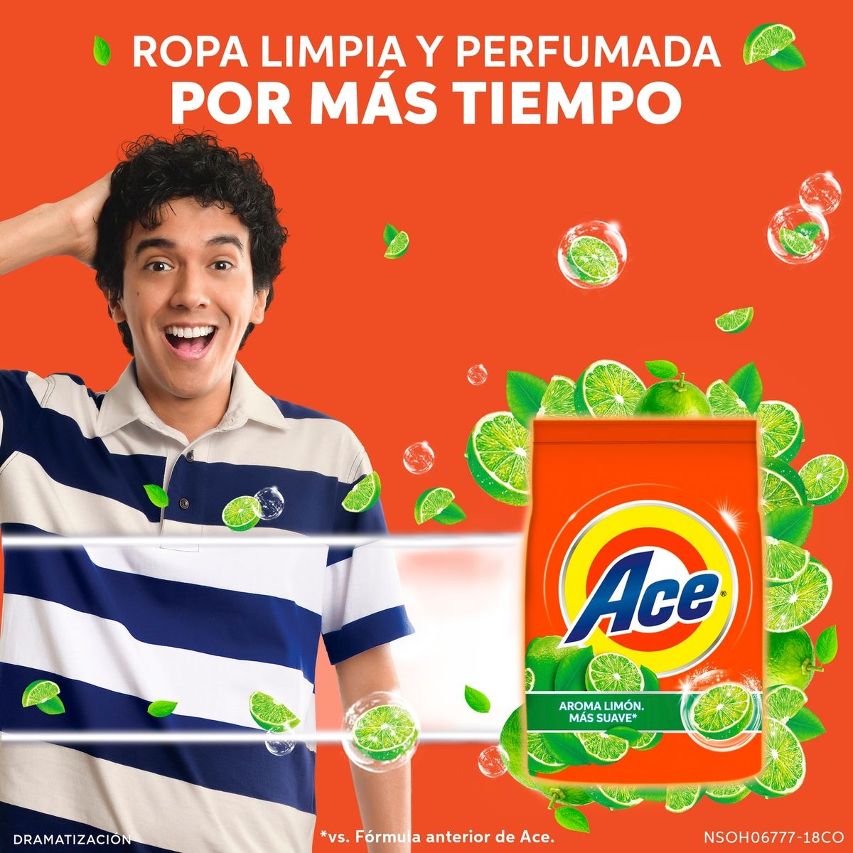 ACE - Detergente en Polvo Ace Limón Bolsa 450 g