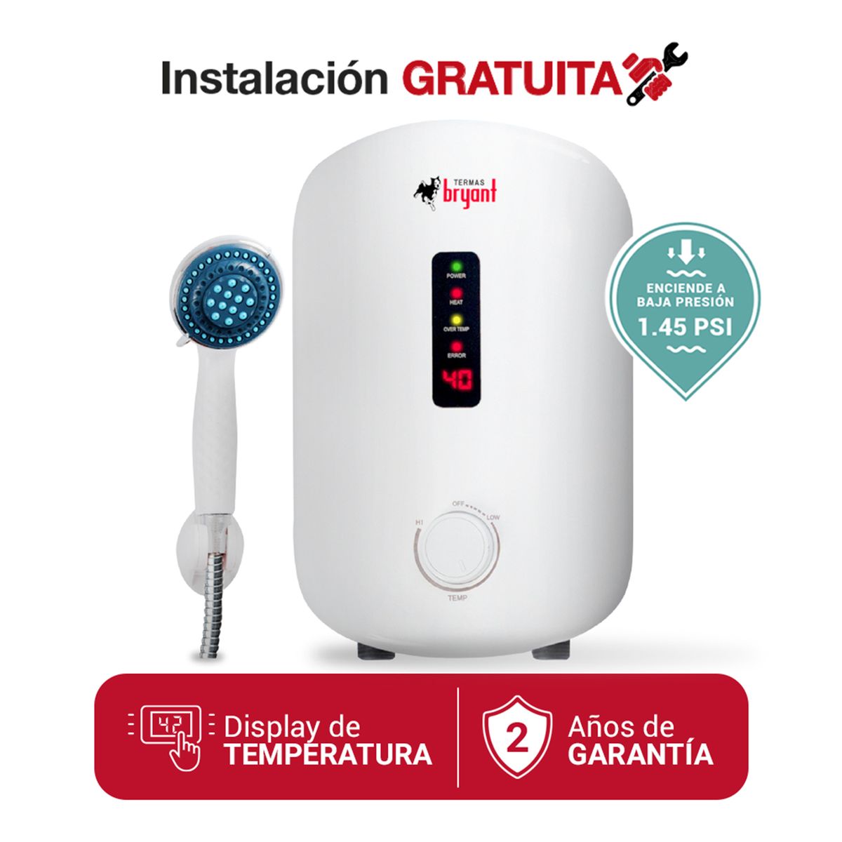 RHEEM - Rapiducha Select 4.5 Kw Rheem