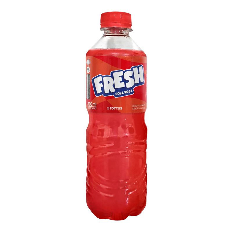 TOTTUS - Gaseosa Fresh Cola Roja Botella 500 mL