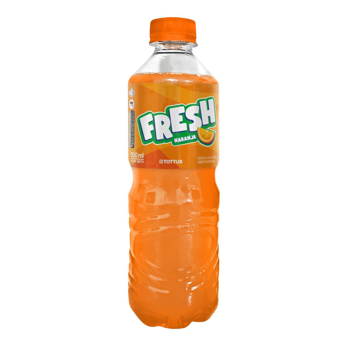 TOTTUS - Gaseosa Fresh Cola Naranja Botella 500 mL