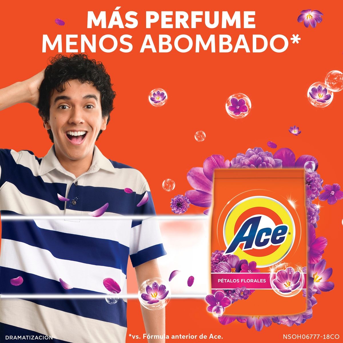 ACE - Detergente en Polvo Ace Pétalos Florales Bolsa 450 g