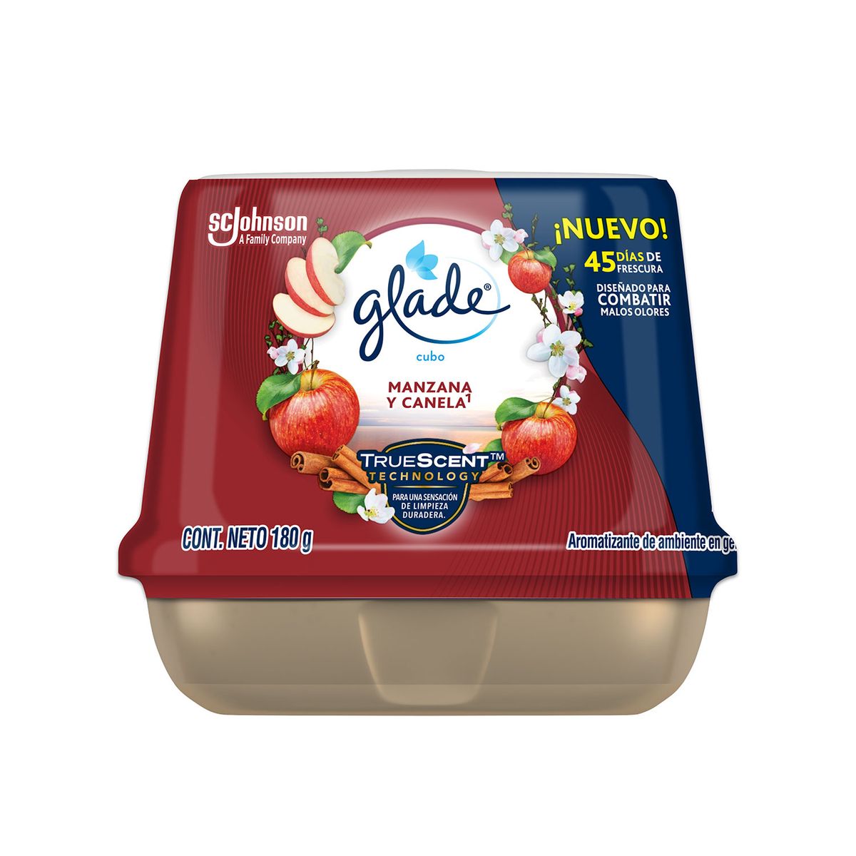 GLADE - Aromatizante en Cubo Glade Manzana Canela Envase 180 g