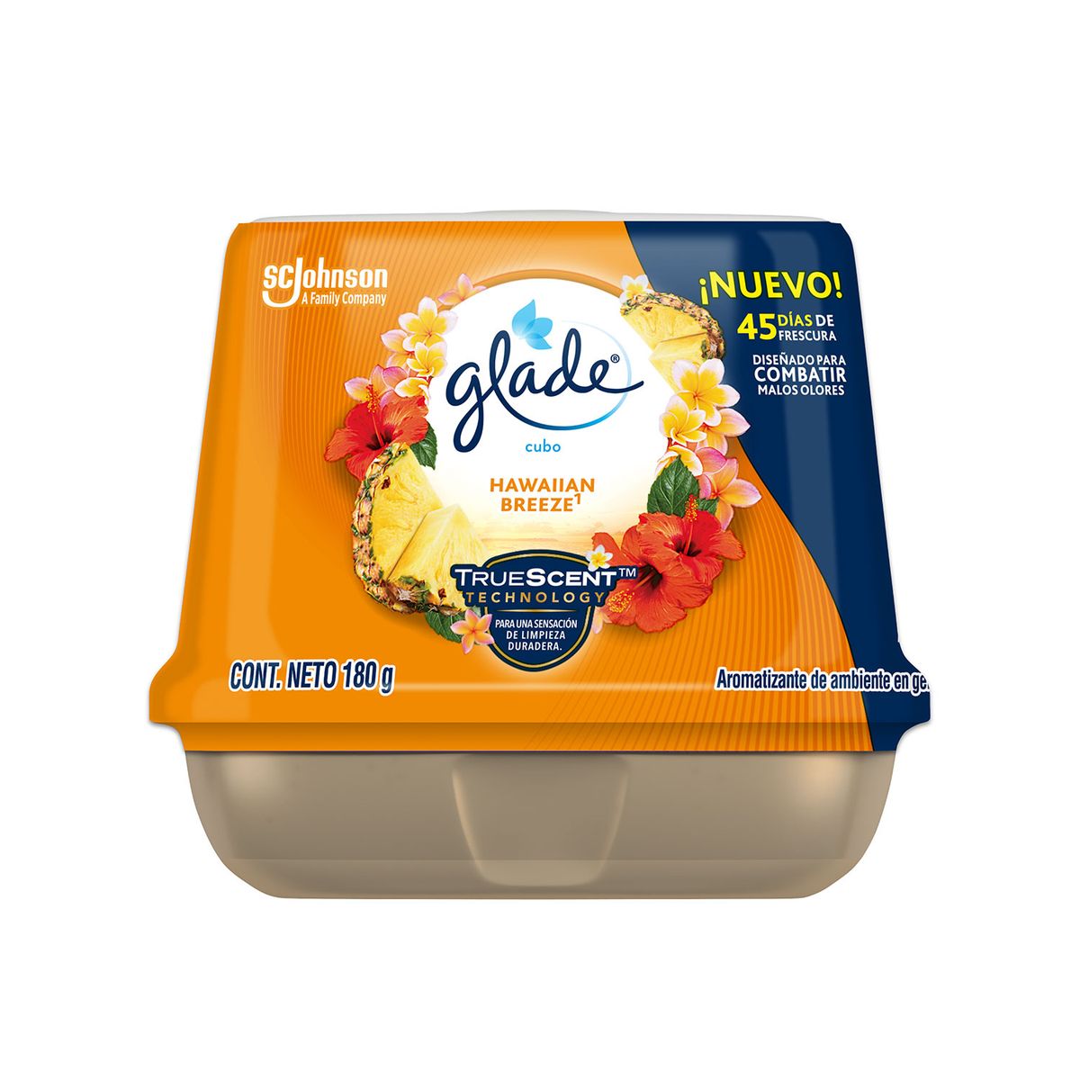 GLADE - Aromatizante en Cubo Glade Hawaiian Breeze Envase 180 g