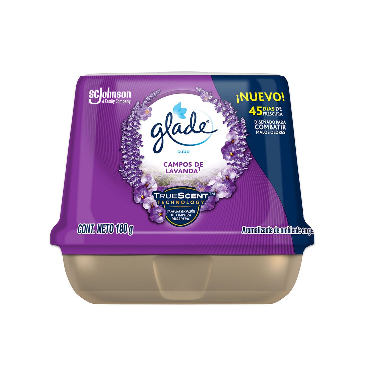GLADE - Aromatizante en Cubo Glade Lavanda Envase 180 g