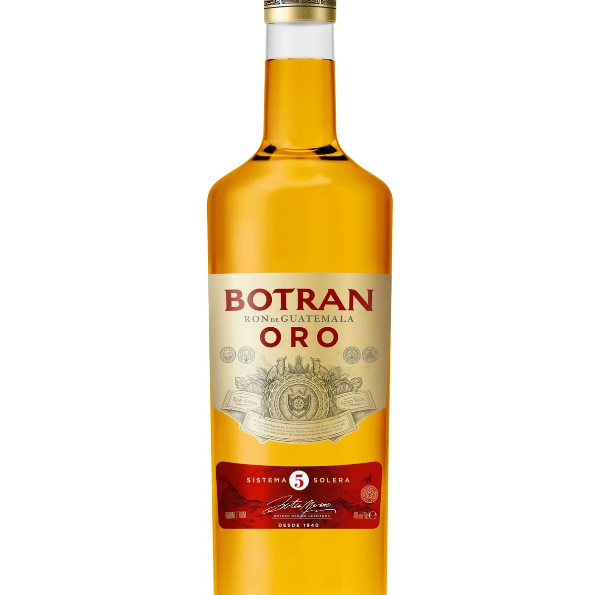 BOTRAN - Ron Botran 5 Añejo Botella 750 mL