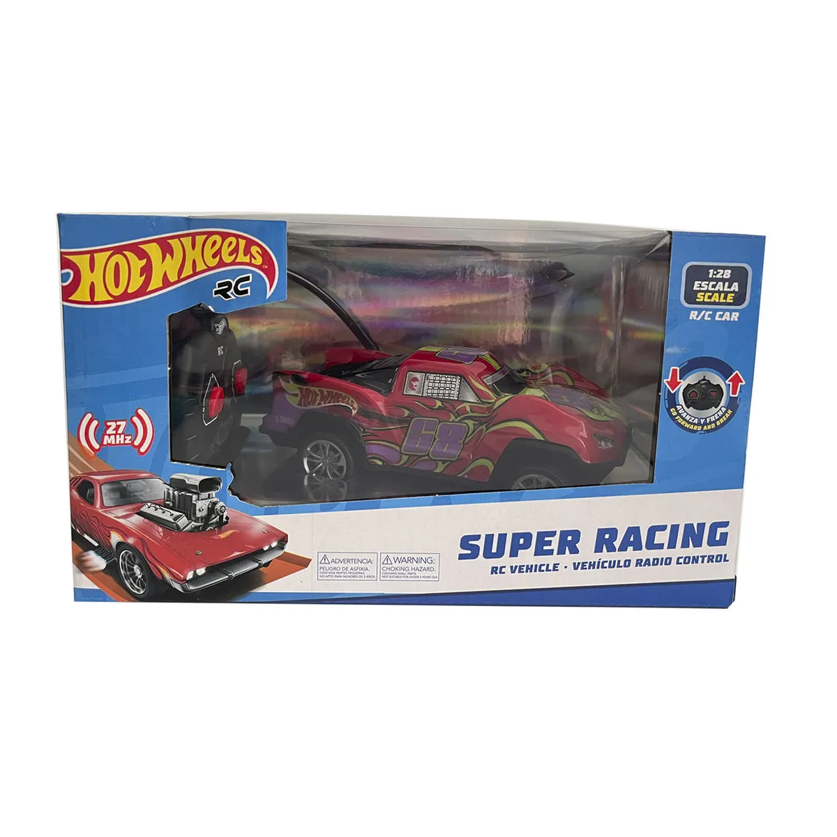 HOT WHEELS - Vehículo Hot Wheels a Control Remoto Racing Car 1:28