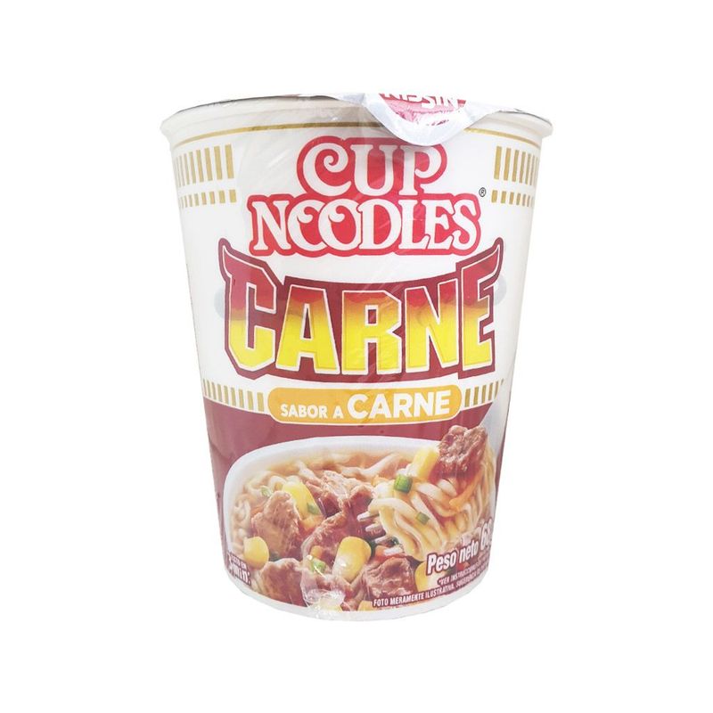 NISSIN - Pasta Precocida Nissin Cup Noodles Carne 68g