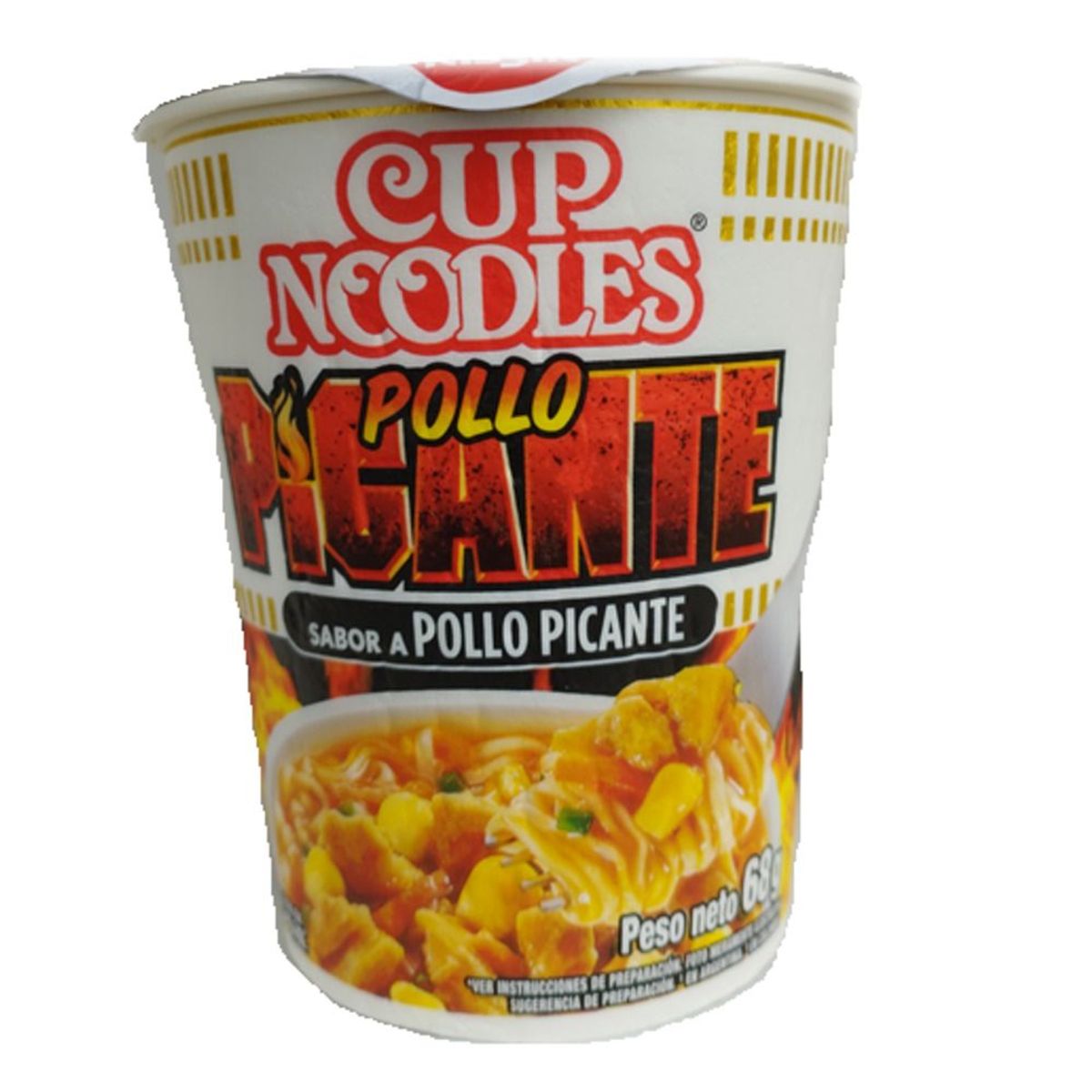 NISSIN - Pasta Precocida Nissin Cup Noodles Pollo Picante Empaque 68 g