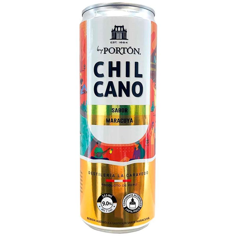 PORTON - Bebida RTD Porton Chilcano Maracuyá Lata 355 mL