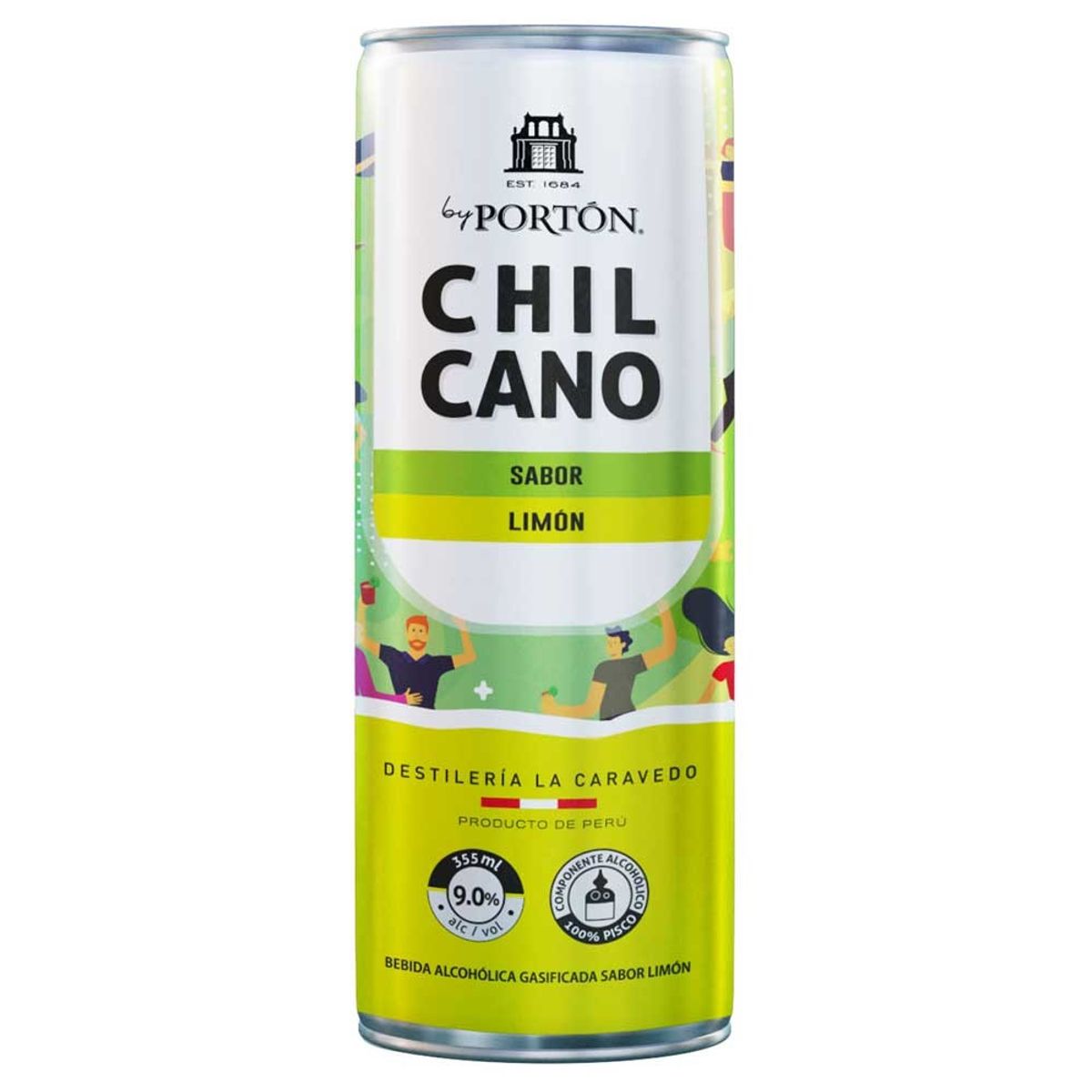PORTON - Bebida RTD Porton Chilcano Limón Lata 355 mL