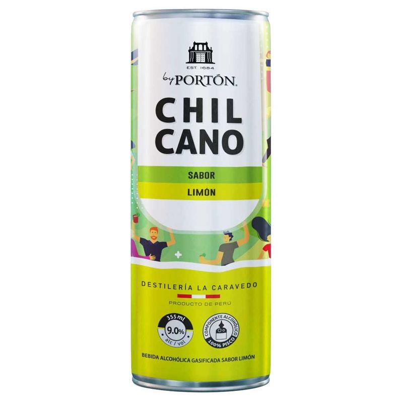 PORTON - Bebida RTD Porton Chilcano Limón Lata 355 mL